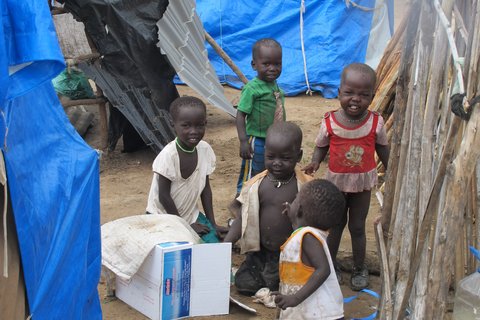 Sudan: Kinder im Flüchtlingscamp