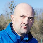 Ukraine: Pater Mykhailo und Spieler der Amputierten-Fußballmannschaft