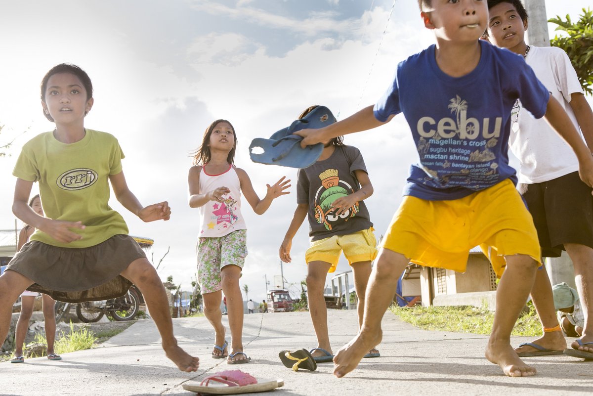 Spielende Kinder Philippinen