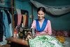 Indien: Jyotimoni an ihrer Maschine