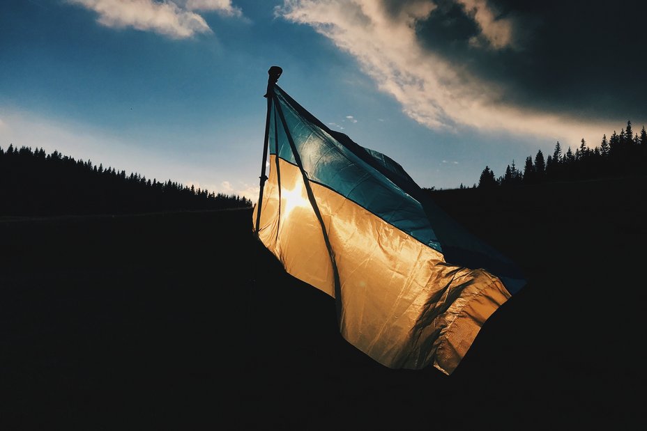 Ukrainische Flagge