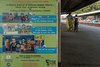 Indien: Don Bosco-Aufklärungsplakat am Bahnhof