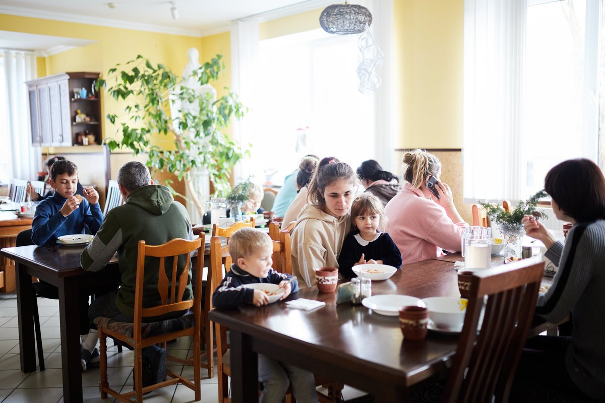 Ukraine: Geflüchtete bei Don Bosco in Lwiw