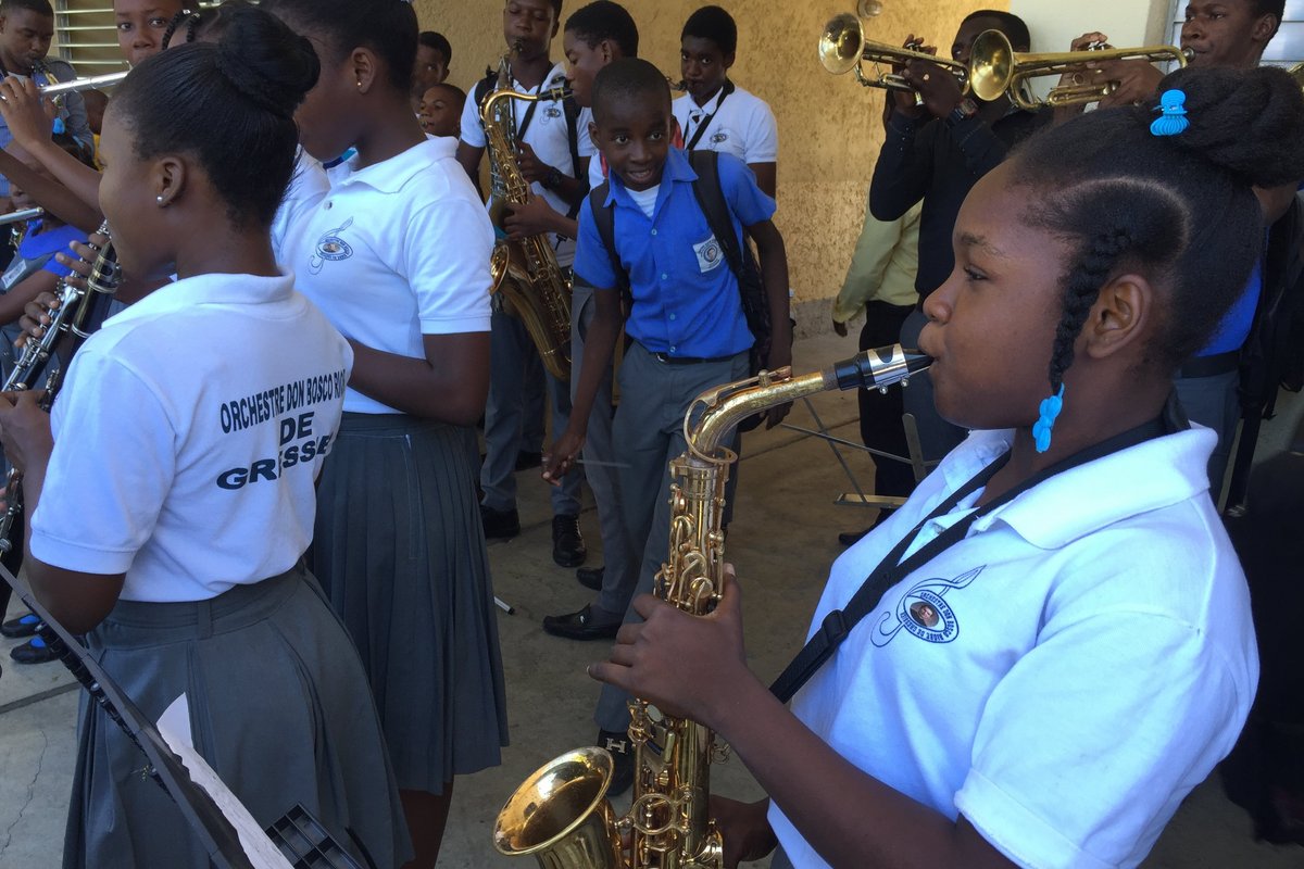 Haiti: Schulband in Gressier