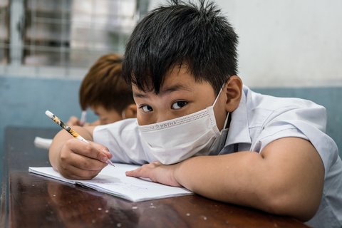 Vietnam: Schüler im Unterricht