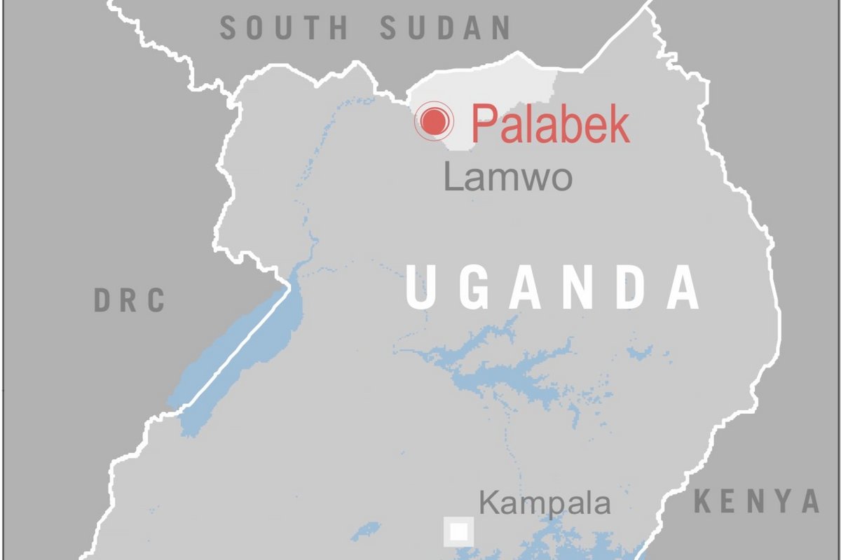 Uganda: Karte Palabek